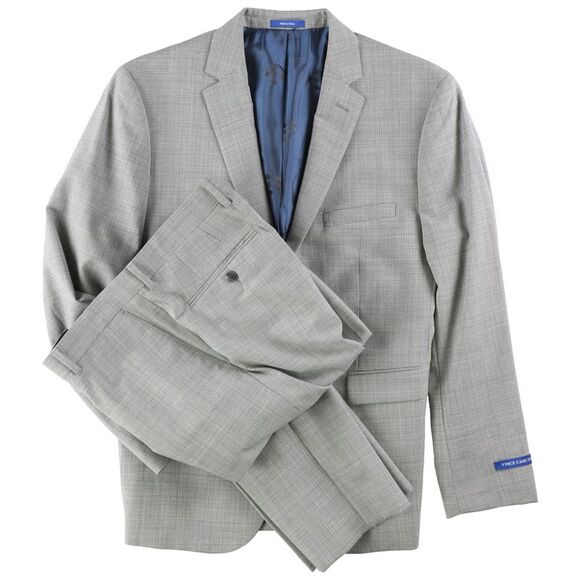Vince Camuto Mens Patterned Two Button Formal Suit NWT